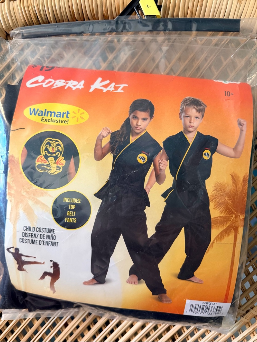 Disguise Cobra Kai Kids Costume - Black and Yellow Martial Arts Set